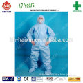 disposable protective working clothing/disposable coverall for safety with high quality